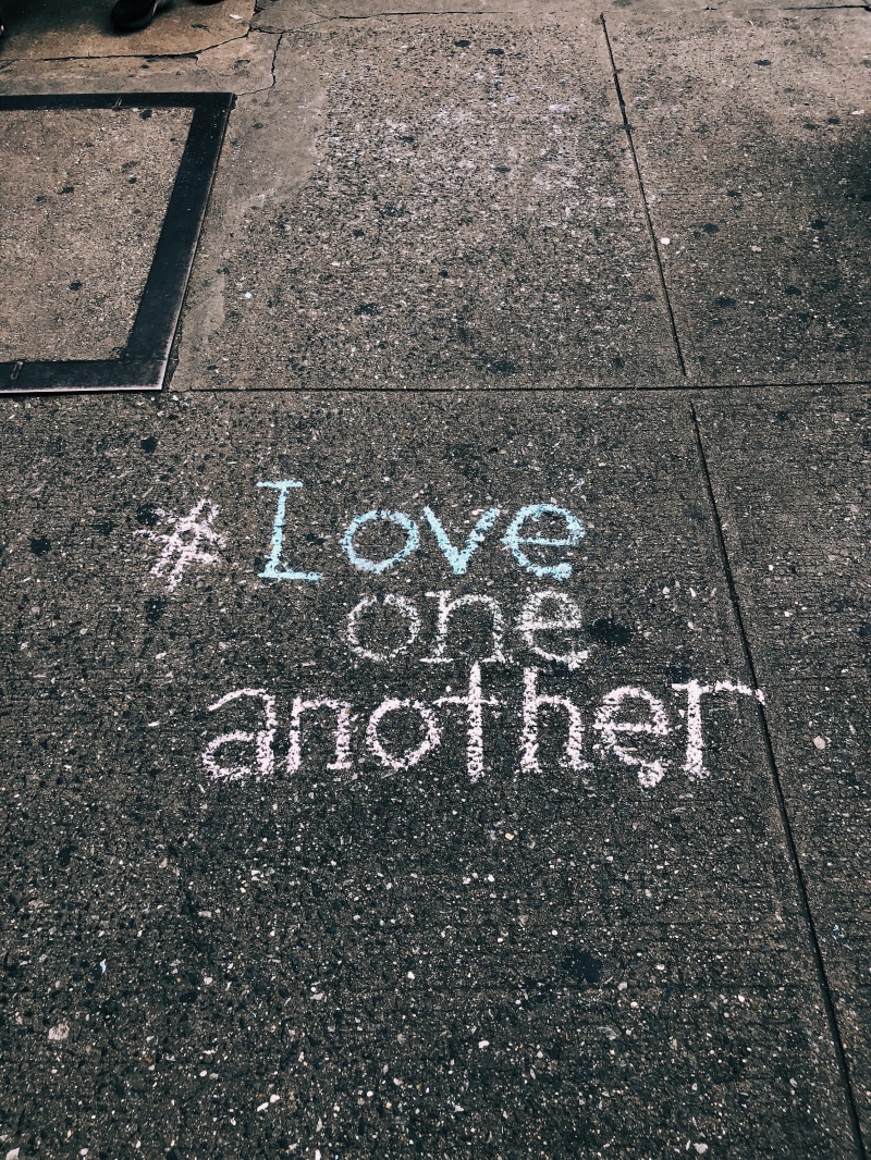 chalk, written, another, drawing - art product, no people, love, sidewalk, non-western script, footpath, sign, day, information, message, high angle view