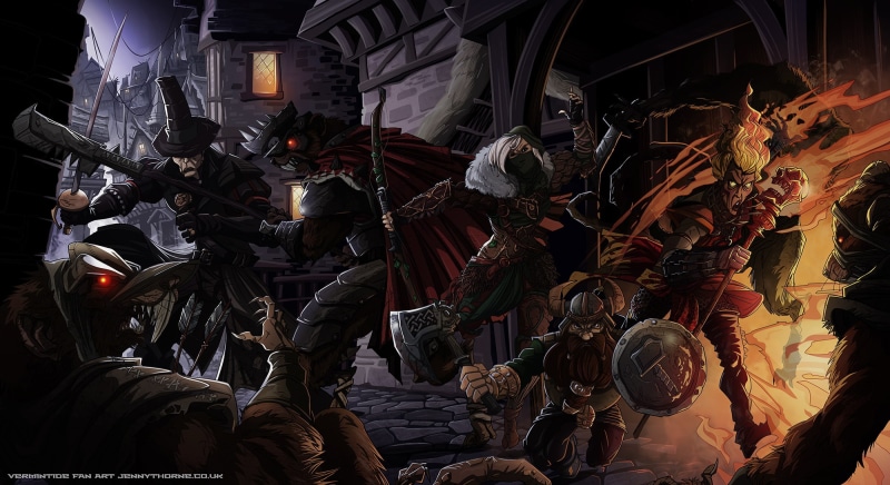 Warhammer, digital art, artwork, video games, Victor Saltzpyre, 1080P, Bardin Goreksson, Sienna Fuegonasus, Kerillian, Warhammer: Vermintide 2