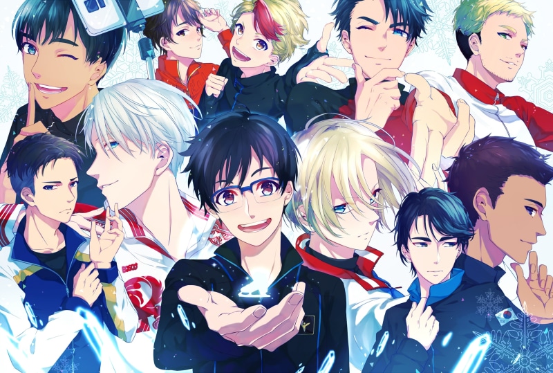 yuri on ice, shoujo, plisetsky yuri, Anime, katsuki yuuri, 2K, nikiforov victor, anime boys