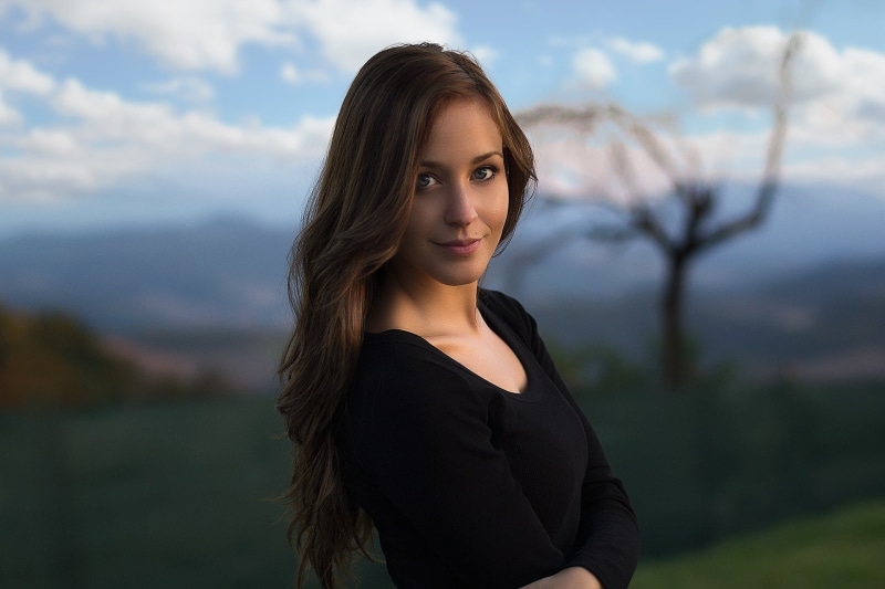 smiling, women, real people, beautiful woman, one person, leisure activity, front view, lifestyles, teenager, Lorenza Cani, Victor Kalman, outdoors, hairstyle