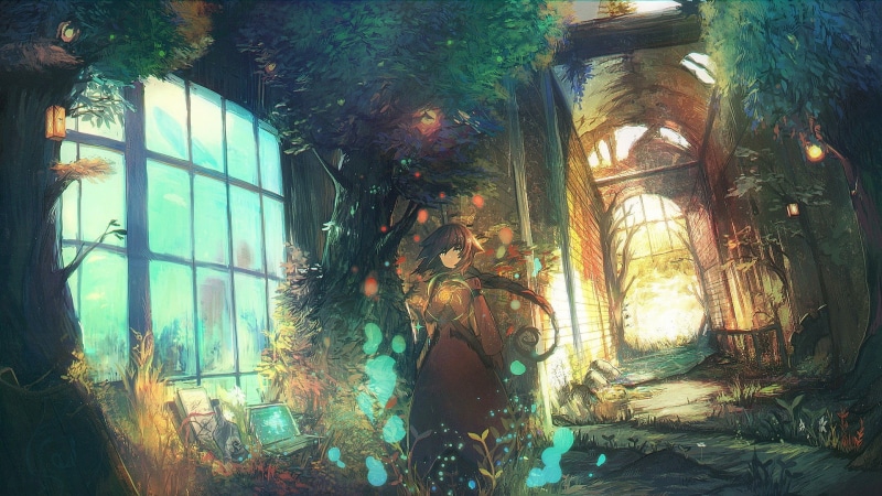 outdoors, built structure, abandoned, old, obsolete, building exterior, nature, architecture, Natures Prophet, illustration, no people, house, colorful