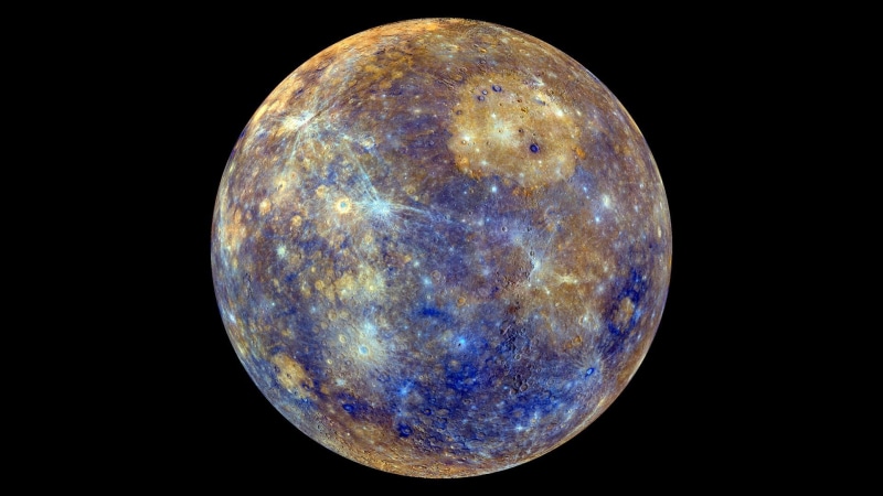 planet, MESSENGER, Mercury, space, space art, 1080P, black background, digital art