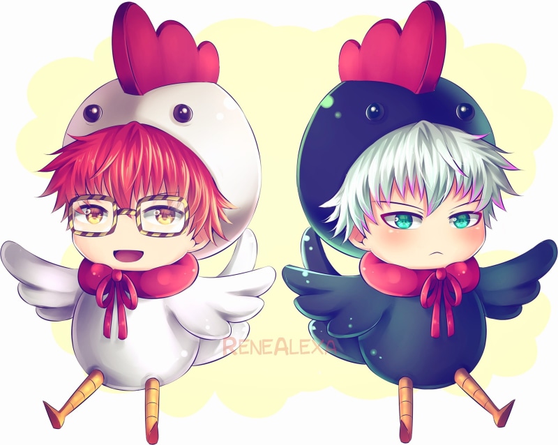 1080P, Chibi, Chicken, Mystic Messenger, Anime