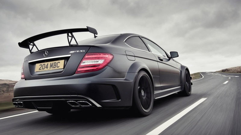 mercedes, mercedes benz, coupe, roads, royal, automobiles, c63, respect, amg, black, series, 1080P, automotive, cars, benz