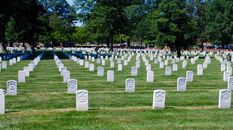 stone, national, washington, america, memorial, sadness, war, in a row, death, grave, plant, 2K, day, green color, honor, large group of objects, heroes