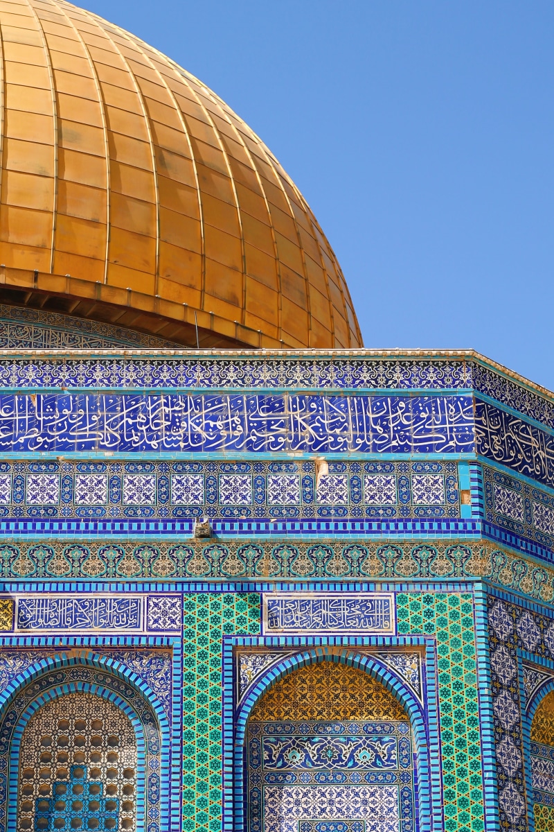 jerusalem, blue, nature, built structure, arabic, unsplash, 4K, dome of the rock, architecture, mosaique, arch, belief, spirituality, dome, city, travel destinations