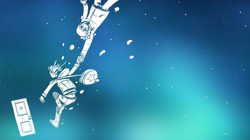 1080P, sinking, undersea, nature, underwater, outdoors, Scott Pilgrim, galaxy, colored background, fantasy, sky, star - space, Ramona Flowers, blue, sport