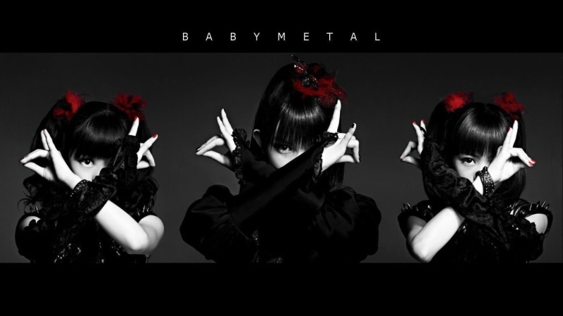 people, portrait, Yui-METAL, childhood, lifestyles, females, Su-METAL, band, music, celebration, body part, innocence, human arm, indoors, Moa-METAL, Asian