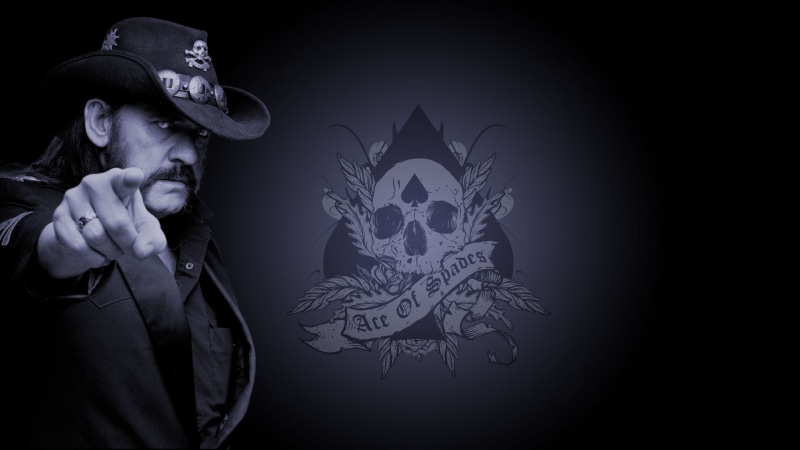 front view, hat, 1080P, ace, metal music, black background, lifestyles, portrait, dark, spaces, dark hair, logo, headshot, indoors, men, deceased, heavy metal