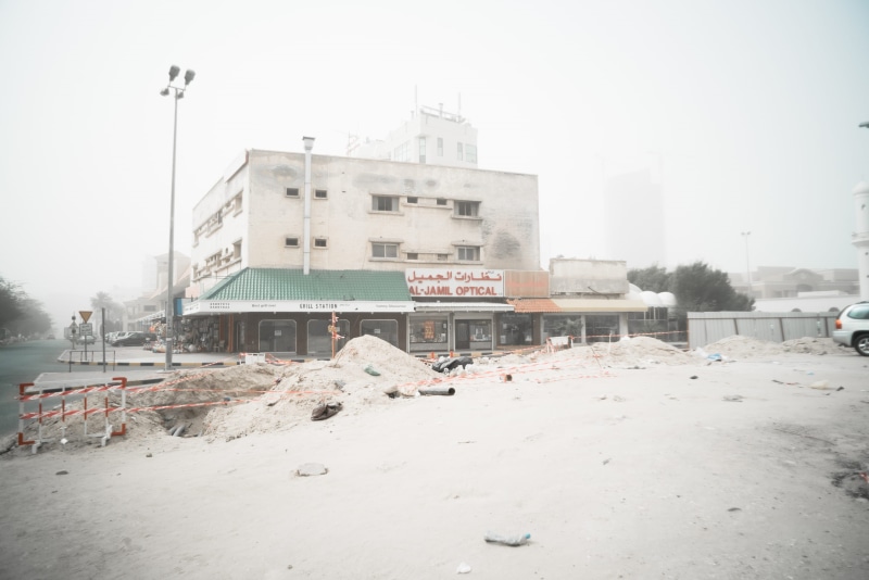 nature, snowing, built structure, mode of transportation, sand, 2K, winter, building exterior, cit, extreme weather, day, street photography, kuwait, middle east