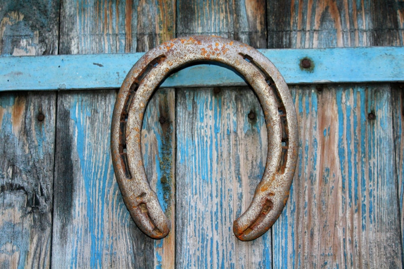 horseshoe, fortunately, door knocker, rusty, gray, run-down, old, entrance, deterioration, close-up, no people, mounted, closed, symbol, latch, wall, textured