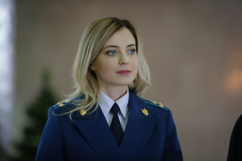 depth of field, 720P, blue eyes, Political Figure, Russian women, long hair, Russian, Natalia Poklonskaya, women, tie