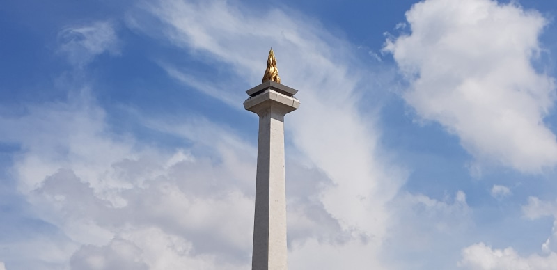 no people, monas, art and craft, belief, independence, architecture, low angle view, representation, 4K, blue, spirituality, outdoors, monument, asia