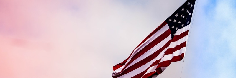 dom, independence, patriotism, military, USA flag, patriotic, pride, shape, daytime, white clouds, environment, 4K, striped, nature, country, 4th, red