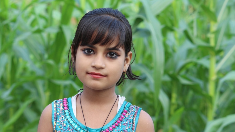cute girl, girls, august, beautiful, child, january, outdoors, hair, nature, day, cute, indian, indian child, offspring, smile, 15, children, portrait