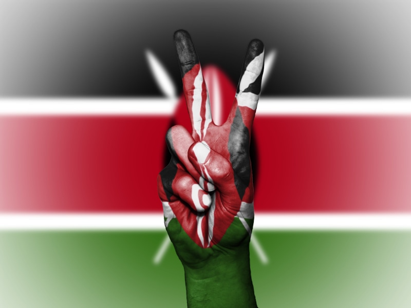 red, human hand, finger, body part, sport, national, patriotism, people, 4K, ensign, symbol, Peace, two people, Kenya, real people, showing, person, indoors