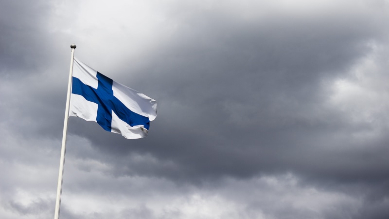 environment, Finland, photography, global communications, pride, patriotism, freedom, Finland Flag, flagpole, dark clouds, windy, nature, sky, cloud, contrast