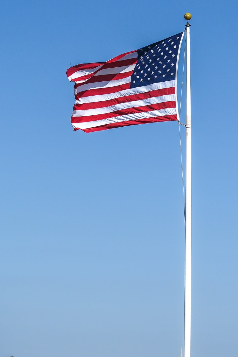 patriotism, blue, pole, wind, american flag, flag, america, usa, stripes, full, independence, us flag, 2K, waving, star shape, flapping, raised, symbolism