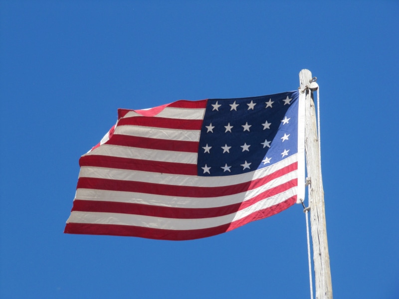 symbol, 4th, flag, red, independence, no people, holiday, striped, republic, 2K, stripes, pole, nature, union, outdoors, waving, star shape, election