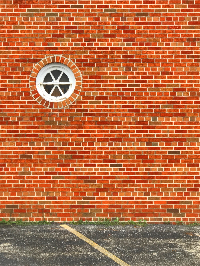 abstraction, business, facade, cement, grunge, wall - building feature, design, city, window, aged, grungy, circle, urban, bricklayer, orange, brick, surface