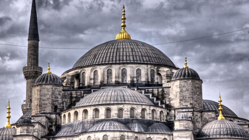 clouds, minaret, sultan, istanbul, ahmed, gold, hdr, nature and landscapes, mosque, 1080P