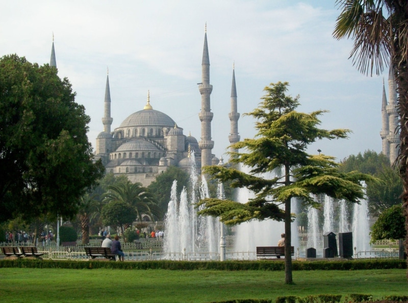 Istalbul, Fountain, 1080P, Turkey, Sultan Ahmed Mosque, Mosques