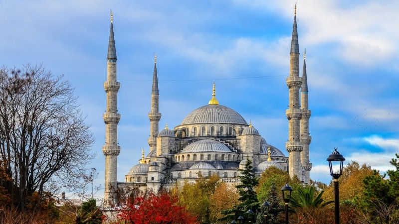 Turkey, no people, religion, travel destinations, Mosque, architecture, Sultan Ahmed, place of worship, 1080P, nature, built structure, Building, Istanbul