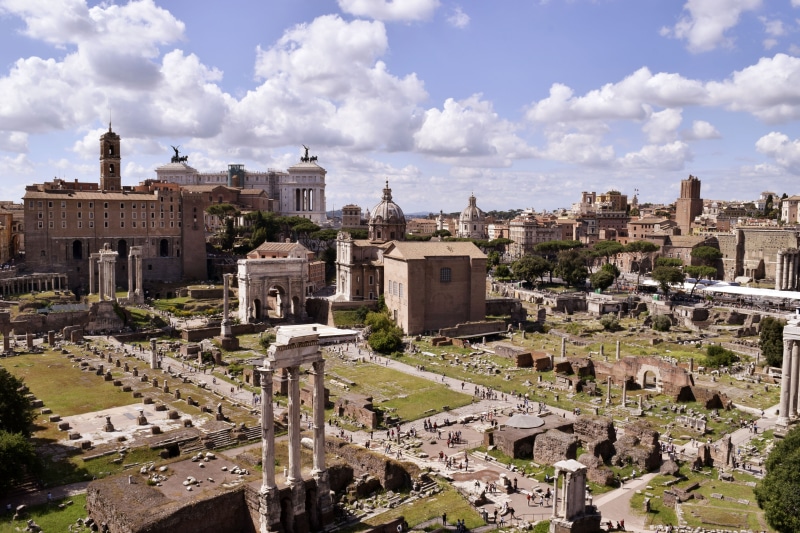 sky, old ruin, cloud - sky, ruined, building exterior, ancient civilization, history, city, archaeology, italy, architecture, travel, colosseum, travel destinations