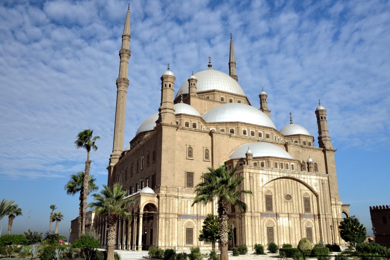no people, travel, day, spirituality, belief, low angle view, place of worship, religion, egypt, mosque, built structure, travel destinations, muhammad-ali-mosque