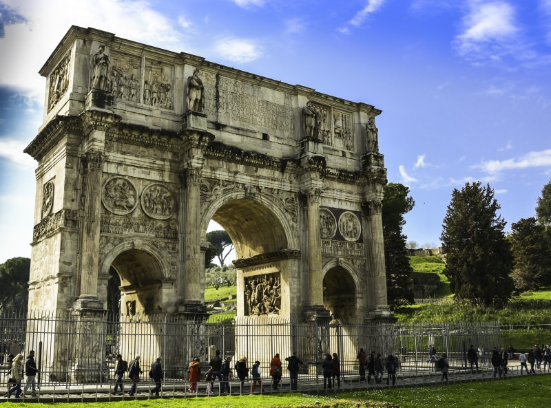 day, built Structure, memorial, Architecture, crowd, outdoors, roman, blue, emperor, famous, Constantine, stone, history, travel Destinations, city, sculpture