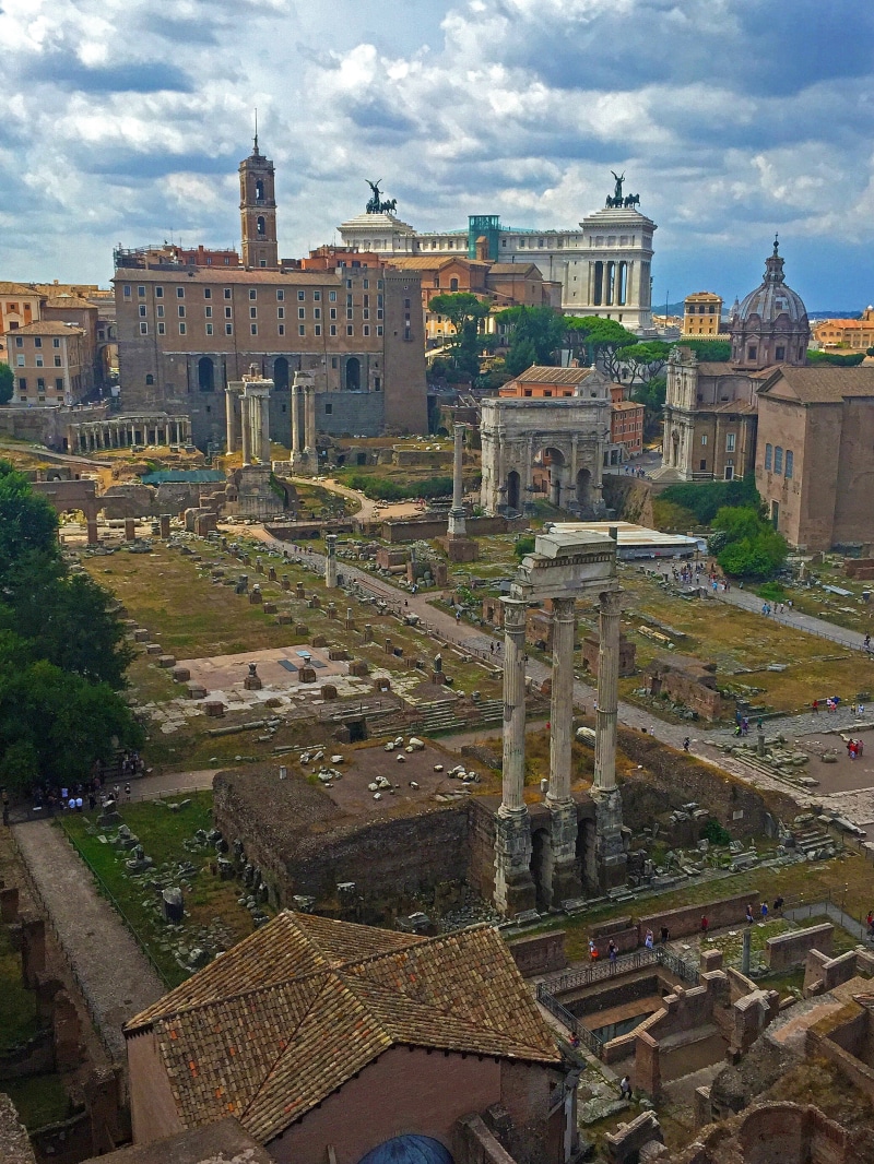 rome, building exterior, ancient ruins, travel destinations, city, travel, italy, roman forum, no people, monument, architectural column, cloud - sky, antique