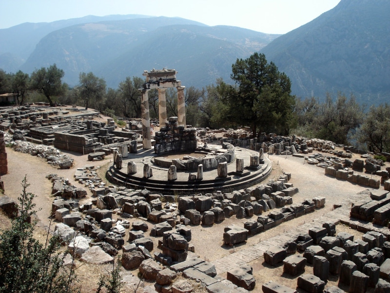 ancient Civilization, plant, building exterior, religion, day, ruins, sky, tourism, outdoors, photo, ancient site, nature, old Ruin, cultures, greece, architecture