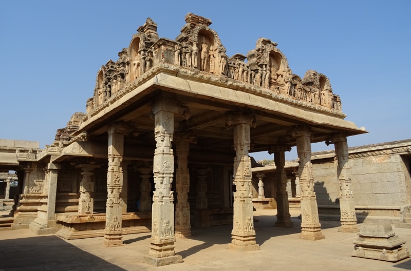 outdoors, place of worship, heritage, tourism, Rama, Hazara, hazara rama temple, architectural column, history, deterioration, site, Hampi, old ruin, travel destinations