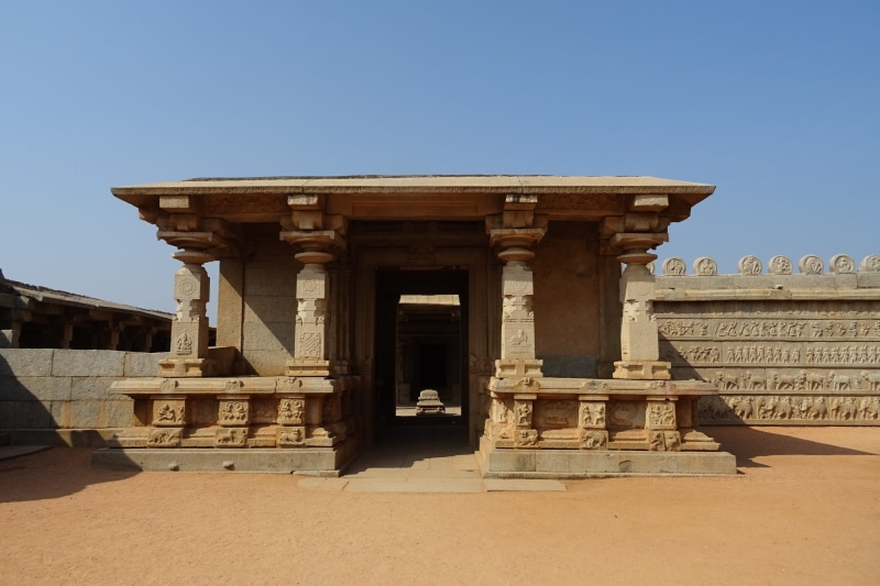 hazara rama temple, karnataka, Hampi, heritage, ancient civilization, ancient, sunlight, Unesco, building exterior, india, Temple, Rama, no people, clear sky