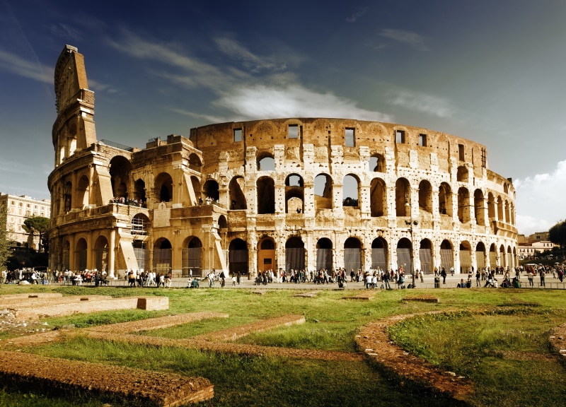 building, Rome, architecture, 4K, ancient, Colosseum