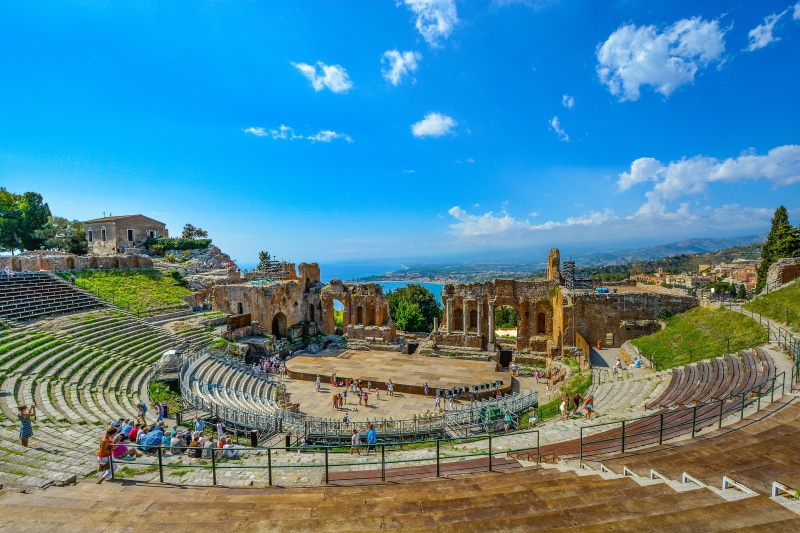 sky, arts culture and entertainment, italy, stadium, archaeology, travel destinations, cultures, built structure, architecture, view, greek, arena, ancient civilization