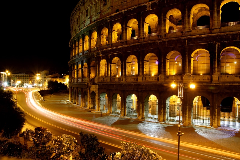 timelapse photography, timelapse, building, architecture, black, italy, roman, famous Place, travel Destinations, amphitheater, concrete, rome - Italy