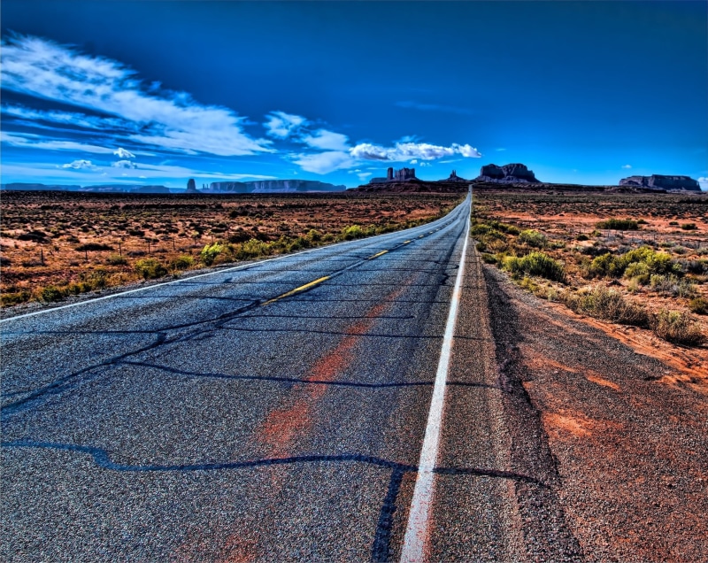1080P, tranquil scene, outdoors, nature, environment, diminishing perspective, surface level, marking, dividing line, direction, empty road, road marking