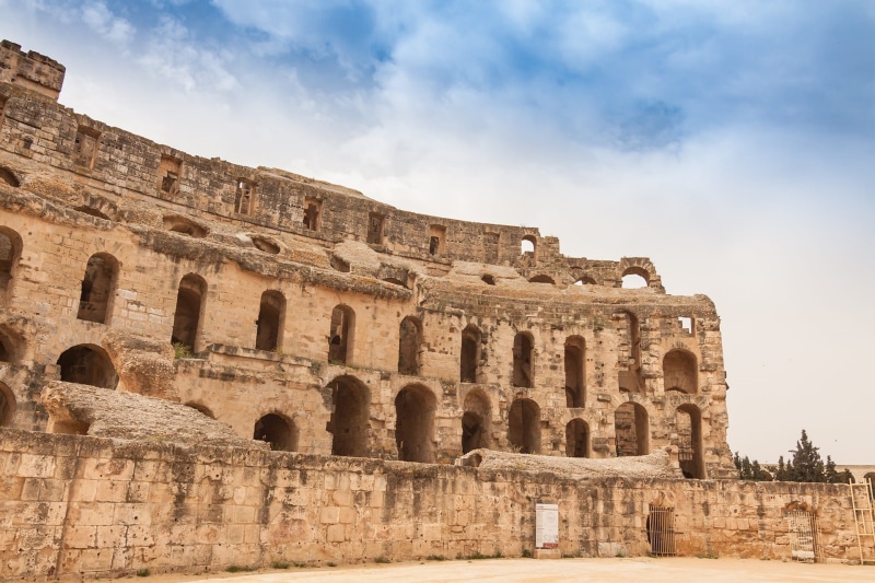 el djem, history, amphitheater, landmark, the past, stone, archaeology, rome, building exterior, old, romans, tunisia, amphitheatre, tunisie, ruin, outdoors