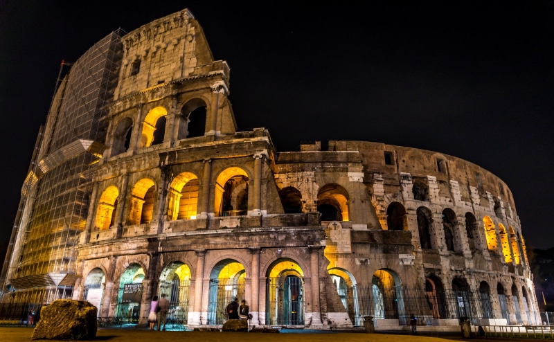 city, arch, outdoors, ancient, the past, coliseum, archaeology, travel, 4K, architecture, low angle view, incidental people, arts culture and entertainment