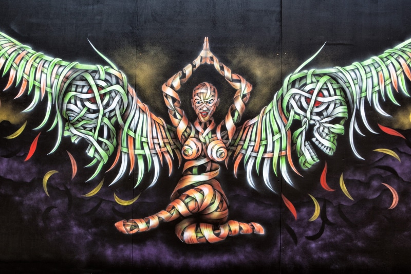 no people, lane, shot, street Art, thailand, street, religion, 4K, male likeness, urban, backgrounds, spirituality, brick, sculpture, ornate, Brick Lane