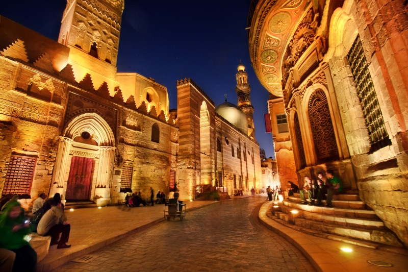 travel, real people, architecture, arch, the past, incidental people, city, belief, place of worship, 4K, night, religion, Egypt, building, spirituality