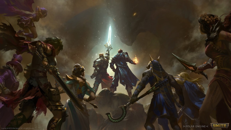 Thor (Smite), Discordia (Smite), 1080P, Pele (Smite), Jormungandr (Smite), Smite, Merlin (Smite), King Arthur (Smite), Video Game, Anubis (Smite), Hera (Smite)