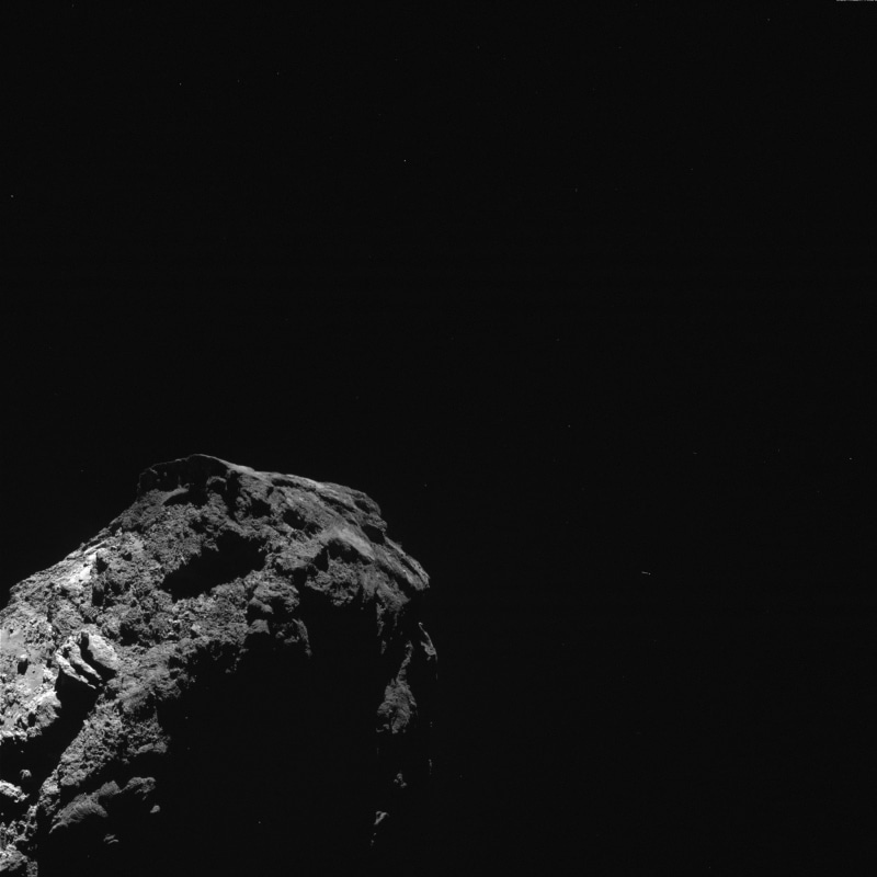 1080P, tranquil scene, outdoors, OSIRIS, textured, geology, rock, copy space, solid, ROSETTA, beauty in nature, low angle view, sky, monochrome, rock formation