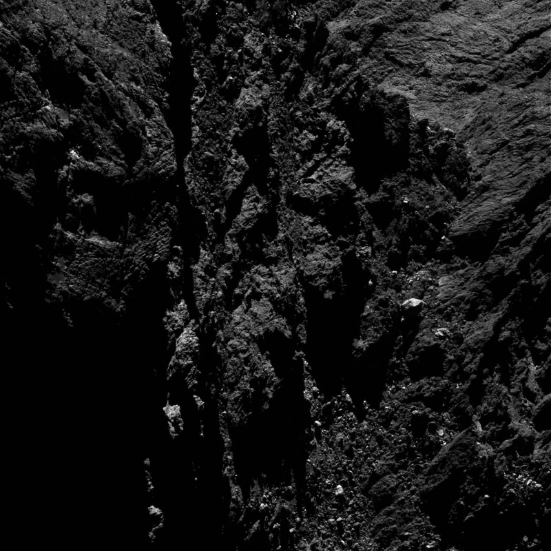 no people, rough, solid, tranquility, 1080P, outdoors, natural pattern, ROSETTA, backgrounds, beauty in nature, OSIRIS, monochrome, day, growth, rock - object