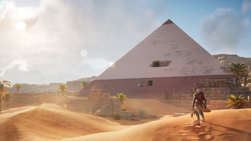 Assassins Creed: Origins, Assassins Creed, pyramid, video games, Assassins creed Origins, 4K