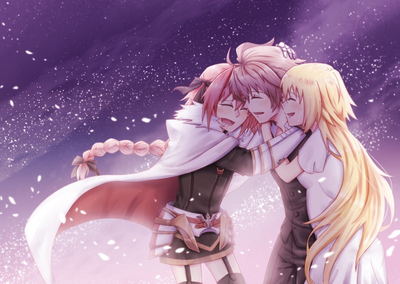 1080P, Sieg (Fate/Apocrypha), Fate Series, Fate/Apocrypha, Astolfo (Fate/Apocrypha), Jeanne dArc (Fate Series)