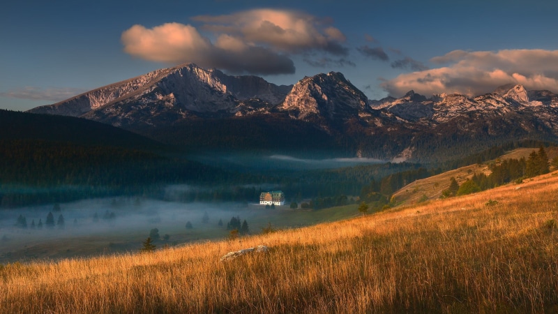 national park, beauty in nature, non-urban scene, 1080P, lake, tranquility, mountain range, tree, no people, grass, painting, white, mountain, mountain peak