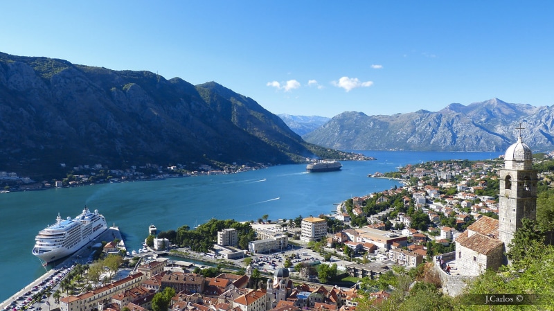 outdoors, beauty in nature, liner, Montenegro, building, nautical vessel, architecture, 1080P, panorama, the Lovcen ridge, sea, scenics - nature, ship