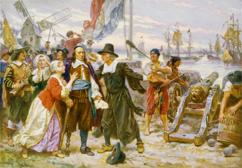 4K, jean leon gerome ferris, standing, full length, people, art and craft, religion, The fall of New Amsterdam, pictura, clothing, adult, painting, male likeness